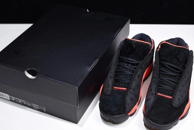 1st Kicks Shoes Infrared Clot Low Black x Jordan Air 13 AT3102-006 0728